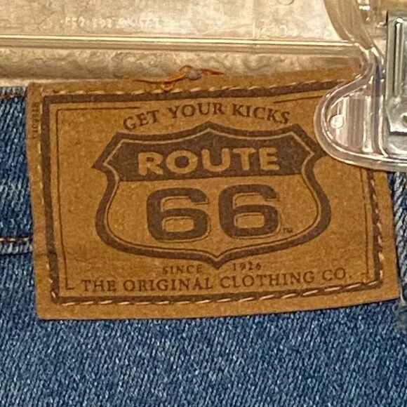 Vintage Route 66 Denim Jeans Stretch 5-Pocket Women's Size 13/14 - Picture 3 of 7
